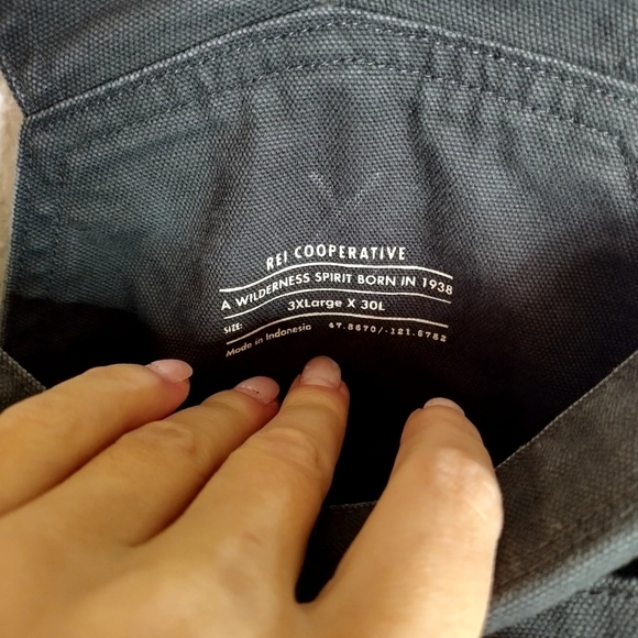 REI Co-op Overalls Outdoor Trailsmith Camp Canvas Double Knee sz 3Xl x 30 - Picture 4 of 7